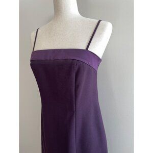 Y2K Mini Dress Sleevless Spaghetti Strap Juniors 7/8 Plum